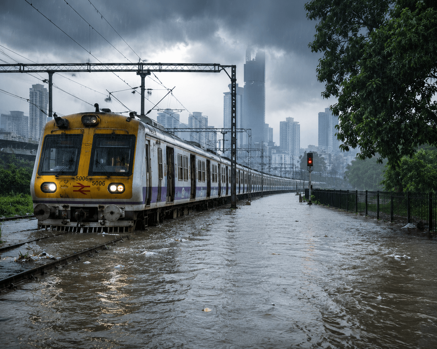 24 घंटे में 200 मिमी बारिश से मुंबई बेहाल, सड़क और रेल यातायात पर पड़ा बड़ा असर
